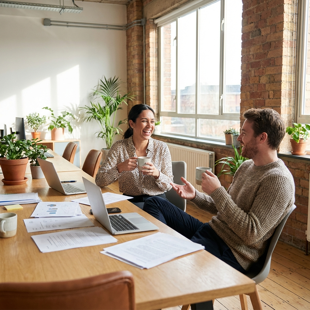 Association team collaborating on technology strategy